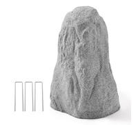 VEVOR Faux Rocher Jardin, Couverture Décorative en Roche Artificielle PEHD, Aspect Réaliste, Fausse Pierre Creuse pour Cacher Pompe de Puits, Décoration Jardin, Paysage Extérieur, Gris, Taille Moyenne