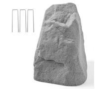 VEVOR Faux Rocher pour Jardin, Couverture Décorative en Roche Artificielle, Aspect Réaliste, Fausse Pierre Creuse pour Cacher Pompe de Puits, Décoration Jardin, Paysage Extérieur, Gris, Taille Moyenne