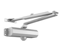 VEVOR Ferme-porte automatique, capacité de charge 68 kg, ferme porte à tampon hydraulique taille réglable usage commercial résidentiel corps en fonte d'aluminium robuste, installation facile, argenté