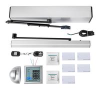 VEVOR Ferme-porte Simple à monter soi-même SW100 220V intérieur et extérieur, angle d'ouverture Ferme-porte à barre Ressort de porte automatique avec télécommande Ferme-porte automatique 50 W 120 degr