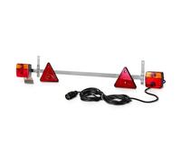 VEVOR Feux de Remorque Filaire, Feux Arrière/Stop/Clignotant/de Plaque d'Immatriculation 12 V, Kit d'Éclairage de Remorquage Étanche avec Faisceau de Câble, pour Bateau, Camion, Camping-car, Motoneige