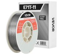 VEVOR Fil Fourré sans Gaz 0,9 mm 4,5 kg par Bobine Fil de Soudage MIG E71T-11 pour Soudage à Arc de Toutes Positions Auto-protégé Utilisation Extérieure, Acier Doux, Faible Projection, Soudure Robuste