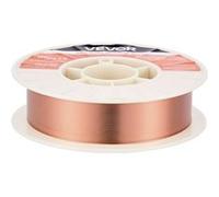 VEVOR Fil Plein MIG 0,6 mm 4,5 kg par Bobine Fil de Soudage MIG Plein ER70S-6 pour Soudage sous Protection Gazeuse dans Toutes Positions, Acier Doux, Faible Projection, Haute Teneur en Désoxydants