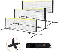 VEVOR Filet de Badminton 3m Set Outdoor Portable Volleyball Pickleball Filet de Tennis