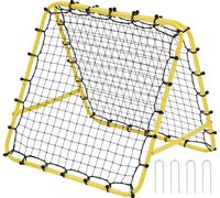 VEVOR Filet de football à rebond 40 x 35 x 37 pouces, filet de but de football portable avec angles entièrement réglables, outils et équipement pour tous les âges Kick-Back Rebounder