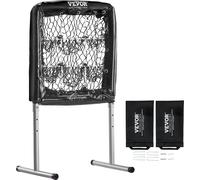 VEVOR Filet de Pitching Cible de Pitching Réglable en hauteur 304,8 m / 406,4 mm / 508 mm, Baseball & Softball 9 trous Appareils d'entraînement pour jeunes et adultes, Design portable à montage rapide