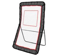 VEVOR Filet de Rebond 122x213 cm Rebondisseur de Football Crosse Volley-ball Angle Réglable Cible de Base-ball Cadre Stable en Acier Tissu à Haute Élasticité pour Entraînement Solo Intérieur Extérieur