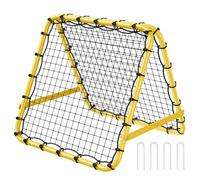 VEVOR Filet de Rebond de Football, 101,6 x 89,9 x 94 cm, rebondisseur pour entraînement Football Portable, Tube en Fer, Filet de But à Angles entièrement réglables, équipement pour Enfants, Tous âges