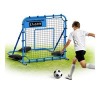 VEVOR Filet de Rebond de Football 119,5x113,5 cm, Rebondisseur Foot à Angle Réglable, Équipement d'Entraînement pour Contrôle et Passe Football Adolescents Adultes, Cadre en Fer Robuste et Filet en PE