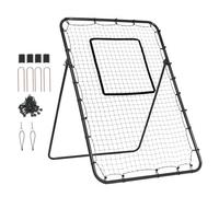 VEVOR Filet de rebond pour baseball et softball, 1219,2 x 1828,8 mm, filet de l'entraînement de baseball avec cible de lancement, entraîneur à 5 angles réglables pour pratique du terrain et du lancer