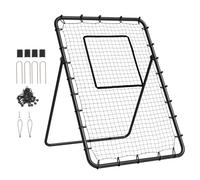 VEVOR Filet de Rebond pour Baseball et Softball, 1219,2 x 1828,8 mm, Filet de l'entraînement de Baseball avec Cible de Lancement, entraîneur à 5 Angles réglables pour Pratique du Terrain et du Lancer