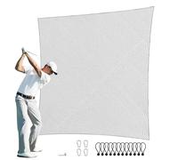 VEVOR Filet d'Entraînement au Golf 310x310 cm, Filet de Frappe de Golf en Nylon Robuste, Matériels d’Entraînement pour Baseball Hockey Football, Arrière-cour Extérieur Intérieur (Filet Uniquement)