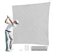 VEVOR Filet d'Entraînement au Golf 310x310 cm, Filet de Frappe de Golf en Nylon Robuste, Matériels d’Entraînement pour Baseball Hockey Football, Arrière-cour Extérieur Intérieur (Filet Uniquement)