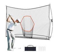 VEVOR Filet d'Entraînement au Golf 329x95x217 cm, Filet de Frappe de Golf pour Extérieur et Intérieur, avec Cible/Cadre en Fibre de Verre/Sac de Transport, Matériels d’Entraînement pour Amateurs