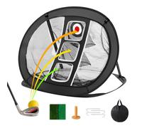 VEVOR Filet d'Entraînement au Golf Pop Up, Filet de Chipping Portable, Intérieur et Extérieur, Filet d'Aide à la Frappe de Golf avec Cible/Tapis/Balles/Tee/Sac de Transport, pour Amateurs de Golf