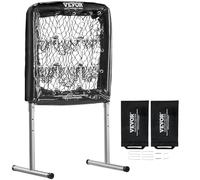 VEVOR Filet d'Entraînement de Baseball Sofetball Pickleball 9 Trous 69 x 71 cm Filet de Lancement pour Baseball Portable Hauteur Réglable sur 3 Niveaux Cible de Frappe pour Lanceur Lancer Arrière-cour