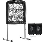 VEVOR Filet d'Entraînement de Baseball Sofetball Pickleball 9 Trous 69 x 71 cm Filet de Lancement pour Baseball Portable Hauteur Réglable sur 3 Niveaux Cible de Frappe pour Lanceur Lancer Arrière-cour