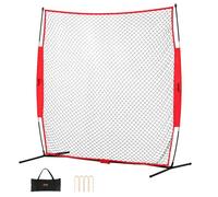 VEVOR Filet d'Entraînement de Baseball Softball 238x212 cm, Filet de Protection Pare-ballons Portable avec Sac de Transport, Équipement d'Entraînement pour Receveur Crosse, Football, Hockey, Jardin