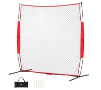 VEVOR Filet d'Entraînement de Baseball Softball 238x212 cm, Filet de Protection Pare-Ballons Portable avec Sac de Transport, Équipement d'Entraînement pour Receveur Crosse, Football, Hockey, Jardin