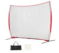 VEVOR Filet d'Entraînement de Baseball Softball 393x275 cm, Filet de Protection Pare-ballons Portable avec Sac de Transport, Équipement d'Entraînement pour Receveur Crosse, Football, Hockey, Jardin