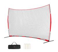 VEVOR Filet d'Entraînement de Baseball Softball 507x312 cm, Filet de Protection Pare-Ballons Portable avec Sac de Transport, Équipement d'Entraînement pour Receveur Crosse, Football, Hockey, Jardin