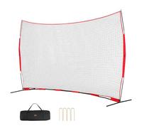 VEVOR Filet d'Entraînement de Baseball Softball 507x312 cm, Filet de Protection Pare-Ballons Portable avec Sac de Transport, Équipement d'Entraînement pour Receveur Crosse, Football, Hockey, Jardin