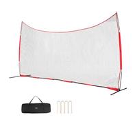 VEVOR Filet d'Entraînement de Baseball Softball 620x314 cm, Filet de Protection Pare-Ballons Portable avec Sac de Transport, Équipement d'Entraînement pour Receveur Crosse, Football, Hockey, Jardin