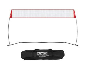 VEVOR Filet d'Entraînement de Volley-Ball Autoportant pour Utilisation Intérieure ou Extérieure, Système de Filet Portable à Hauteur Réglable avec Sac de Transport, pour Frapper Servir des Exercices