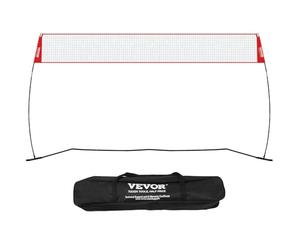 VEVOR Filet d'Entraînement de Volley-Ball Autoportant pour Utilisation Intérieure ou Extérieure, Système de Filet Portable à Hauteur Réglable avec Sac de Transport, pour Frapper Servir des Exercices