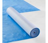 VEVOR Film de protection de tapis, 25,6x1 m, protecteur de sol et de surface, facile à couper, installation simple, rouleau de film tissu fibre pour protection sol de construction, rénovation, bleu