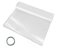 VEVOR Film de Serre 4.5 x 12.2 m Bâche Transparente PE 0,15 mm Housse de Protection Jardin Tunnel Polyéthylène pour Légumes