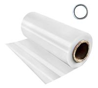 VEVOR Film pour serre 3,7 x 7,6 m, polyéthylène de 6 mm d'épaisseur, plastique transparent résistant aux UV, film polyéthylène garde au chaud, dureté supérieure