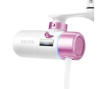 VEVOR Filtre à eau pour soins de la peau avec micro-nanobulles, purificateur d'eau pour robinet d'évier, élimine 95 % du chlore avec 1 filtre, pour robinets de cuisine et de salle de bain, rose et or