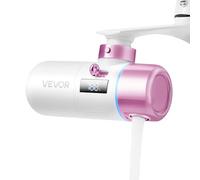VEVOR Filtre à eau pour soins de la peau avec micro-nanobulles, purificateur d'eau pour robinet d'évier, élimine 95% du chlore avec 1 filtre, pour robinets de cuisine et de salle de bain, rose et or