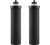 VEVOR Filtres à Eau de Rechange Lot de 2, Purificateur d’Eau Compatible avec la Plupart des Marques, Filtre à Charbon Actif pour Système de Filtration d'Eau par Gravité, Facile à Remplacer, Noir