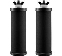 VEVOR Filtres à Eau de Rechange Lot de 2, Purificateur d’Eau Compatible avec la Plupart des Marques, pour Système de Filtration d'Eau par Gravité, 2 Filtres à Charbon Actif, Domicile, Camping
