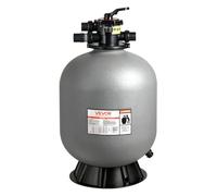 VEVOR Filtre à Sable 61 cm Filtre à Sable Piscine 246,1 L/min pour Piscine Hors Sol Creusée, Vanne à 7 Voies, Filtration, Lavage à Contre-courant, Rinçage, Recirculation, Vidange, Hivernage, Fermé