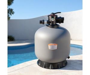 VEVOR Filtre à Sable 63,8 cm Filtre à Sable Piscine 246,1 L/min pour Piscine Hors Sol Creusée, Vanne à 7 Voies, Filtration, Lavage à Contre-courant, Rinçage, Recirculation, Vidange, Hivernage, Fermé