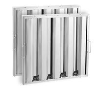 VEVOR Filtre de Hotte Aspirante Commerciale Filtre à Chicane Inox 493x493mm 2PCs