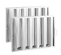 VEVOR Filtre de Hotte Aspirante Commerciale Filtre à Chicane en Inox 622x493 mm
