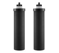 VEVOR Filtres à Eau de Rechange Lot de 2, Purificateur d’Eau Compatible avec la Plupart des Marques, Filtre à Charbon Actif pour Système de Filtration d'Eau par Gravité, Facile à Remplacer, Noir