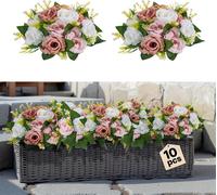 VEVOR Fleurs artificielles, 10 pièces, 240x240x120 mm, boules de fleurs artificielles, arrangements de roses artificielles pour pièces montées de mariage, décoration de la maison, décoration de table,