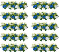 VEVOR Fleurs artificielles, 10 pièces, 500x220x120 mm, boules de fleurs, décoration de table pour mariages, arrangements de roses artificielles pour pièces montées de mariage, décoration de la maison,