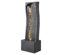 VEVOR Fontaine Extérieure de Jardin, Hauteur 98 cm, Cascade Moderne, avec Éclairage LED et Pompe, pour Jardin, Terrasse, Arrière-Cour, Décoration d'Intérieur, Extérieur, Bureau, Salle de Méditation