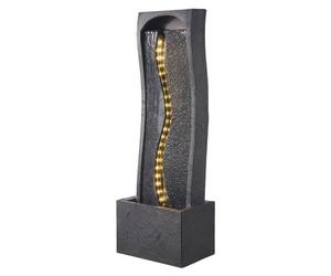VEVOR Fontaine Extérieure de Jardin, Hauteur 98 cm, Cascade Moderne, avec Éclairage LED et Pompe, pour Jardin, Terrasse, Arrière-cour, Décoration d'Intérieur, Extérieur, Bureau, Salle de Méditation