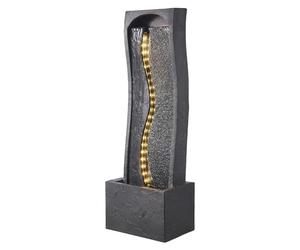 VEVOR Fontaine Extérieure de Jardin, Hauteur 98 cm, Cascade Moderne, avec Éclairage LED et Pompe, pour Jardin, Terrasse, Arrière-Cour, Décoration d'Intérieur, Extérieur, Bureau, Salle de Méditation