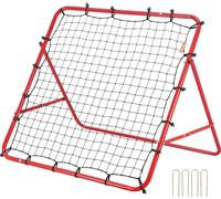 VEVOR Football Filet de rebond Portatif Paroi de rebond Football 48 x 48 mm, Rebounder Football Tube de fer & Filet PE Enfants & Adolescents Réglable But de football Rebounder Kicker pour l'entraîneme