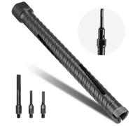 VEVOR Foret Diamant pour Carotteuse, Couronne de Carottage à Sec Diamètre 25 mm et Profondeur de Perçage 241 mm, Filetage Intérieur M16, avec 3 Adaptateurs, Foret Pilote et Clé Hexagonale, Maçonnerie