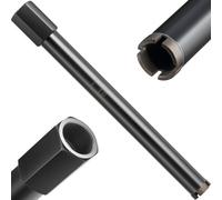 VEVOR Foret Diamant pour Carotteuse, Couronne de Carottage Humide Diamètre 38 mm et Profondeur de Perçage 356 mm, Trépan avec Filetage Intérieur 1-1/4 po-7 32 mm-7, pour Béton Armé Maçonnerie