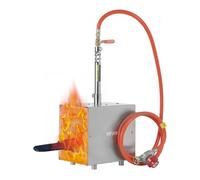 VEVOR Forge à Gaz Propane Portable, Four de Forge à 1 Brûleur, pour Fabrication de Couteaux et Forgeage des Métaux, Couteliers Maréchaux-ferrants Forgerons, Température Max. 1427 ℃, Forme Carrée